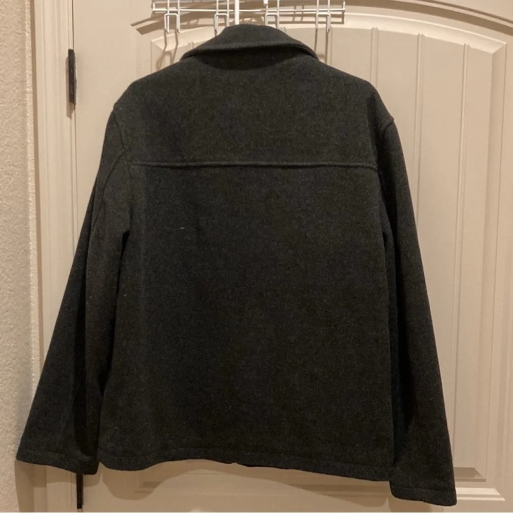 Covington Men’s Size M Wool Blend Gray Jacket Full Zip Up Lined Slash Pockets